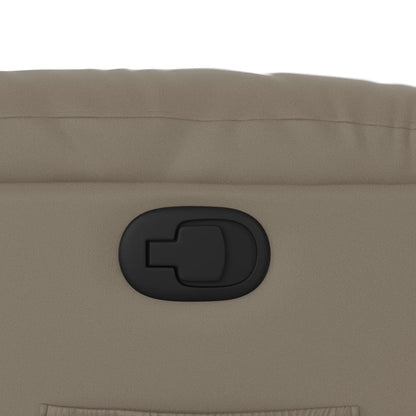 Poltrona Reclinabile Cappuccino in Similpelle - homemem39