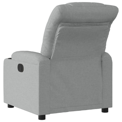 Poltrona Reclinabile in Tessuto Grigio Chiaro | homemem39