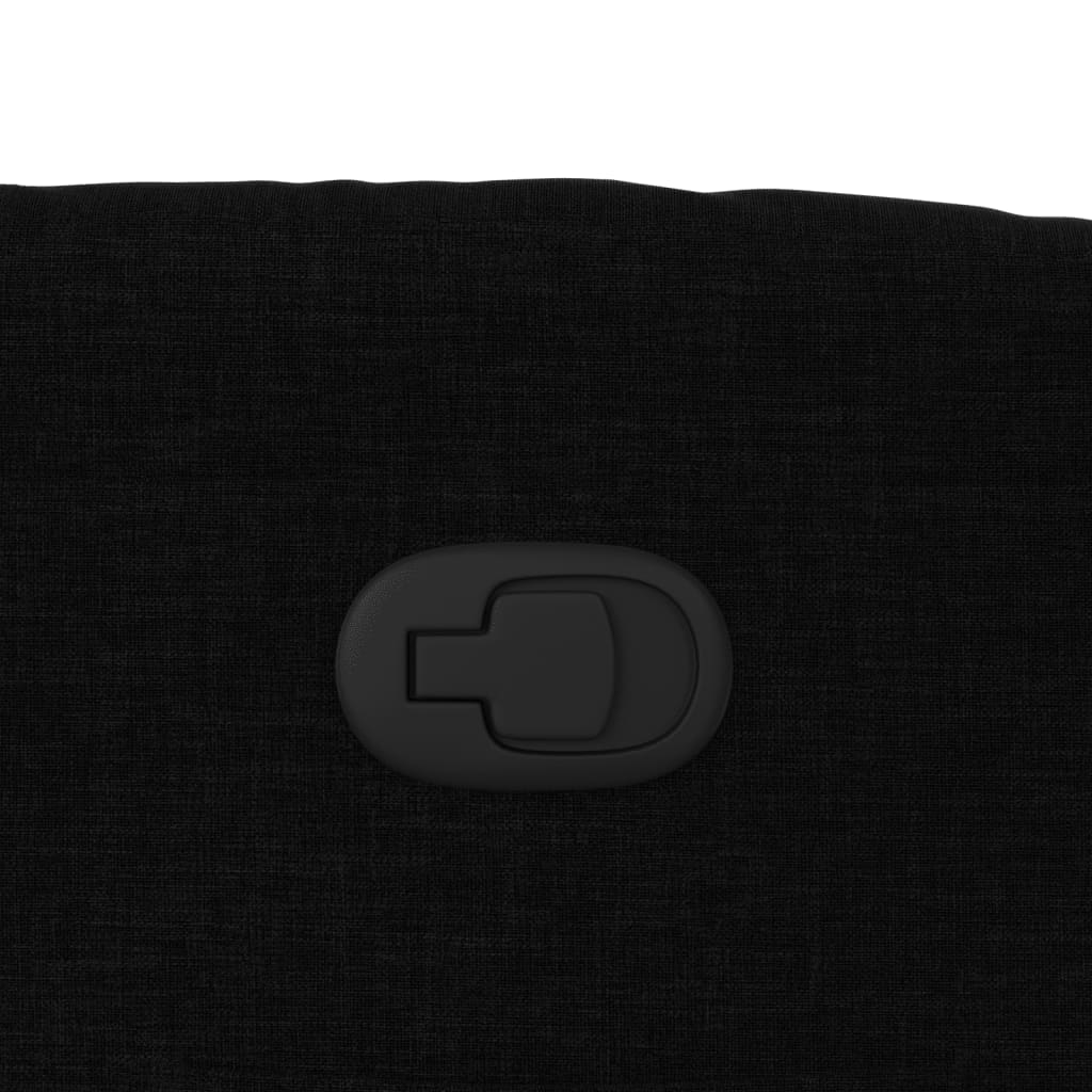 Poltrona Reclinabile in Tessuto Nero - homemem39