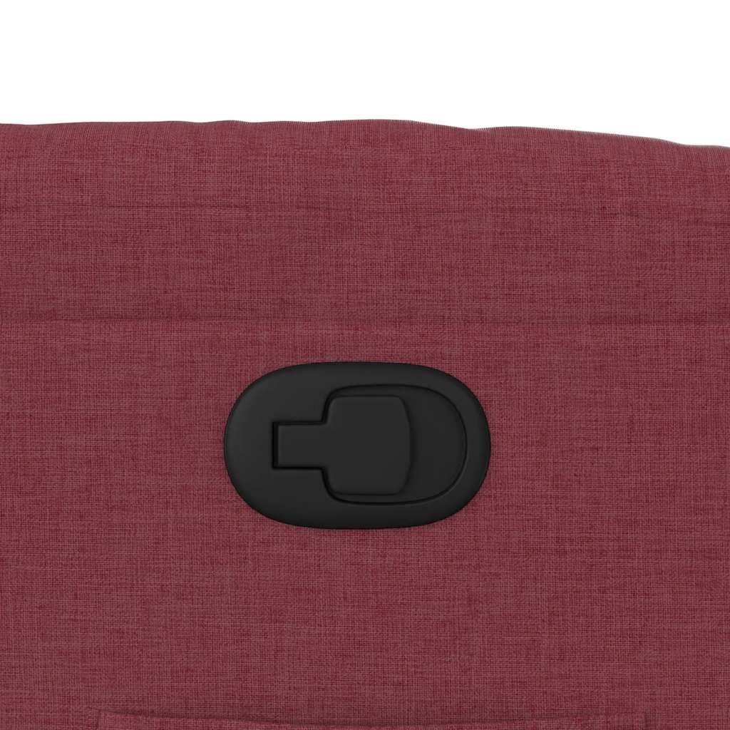 Poltrona Reclinabile in Tessuto Rosso Vino | homemem39