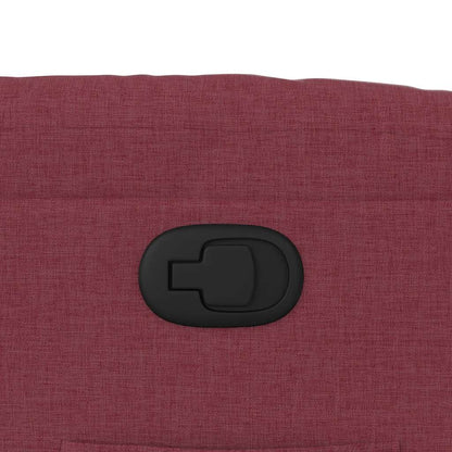 Poltrona Reclinabile in Tessuto Rosso Vino | homemem39