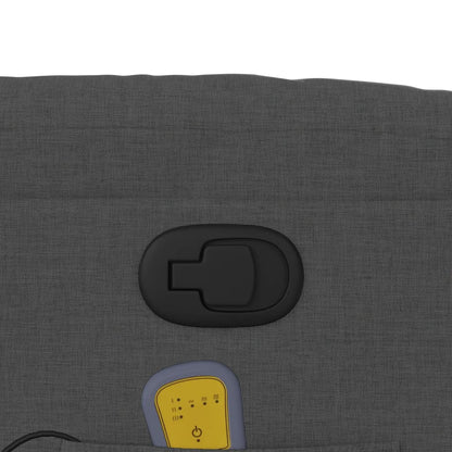 Poltrona Massaggiante Reclinabile Grigio Scuro in Tessuto - homemem39