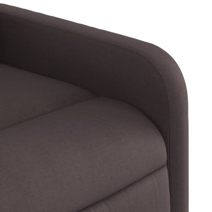 Dark Brown Reclining Massage Chair in Fabric
