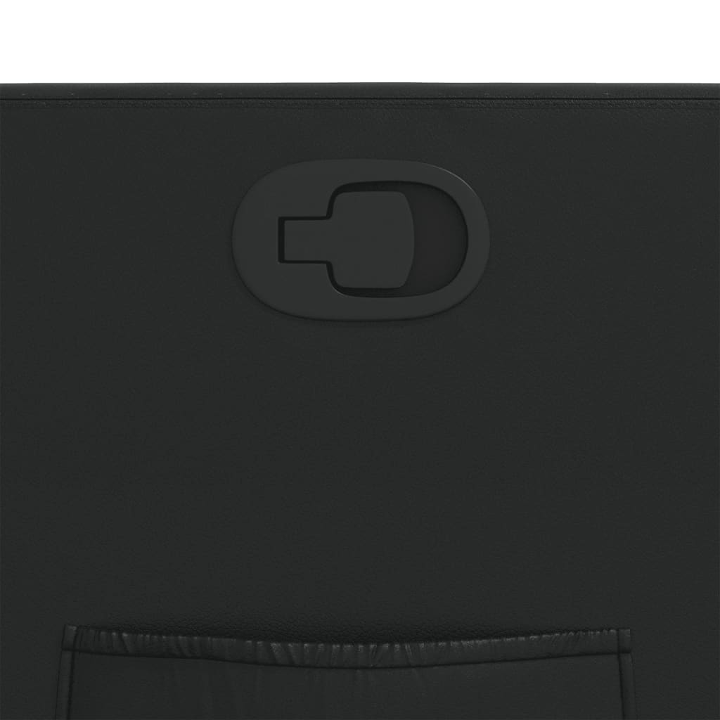 Poltrona Reclinabile Nera in Similpelle - homemem39