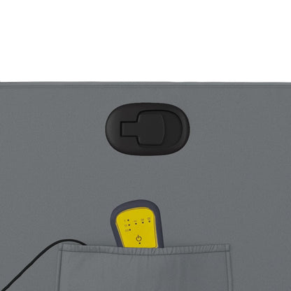 Poltrona Massaggiante Reclinabile Grigia in Similpelle - homemem39