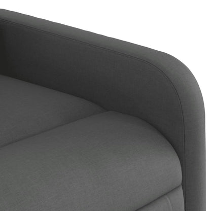 Reclining Armchair in Dark Gray Fabric