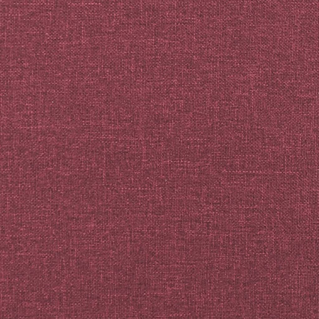 Reclining Armchair in Wine Red Fabric