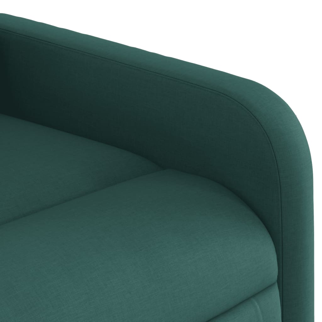 Poltrona Reclinabile in Tessuto Verde Scuro | homemem39