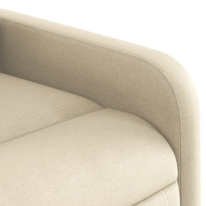 Reclining Armchair in Cream Fabric