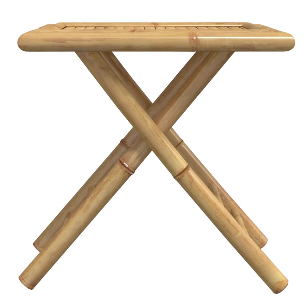 Tavolo da Giardino Pieghevole 45x45x45 cm Bambù