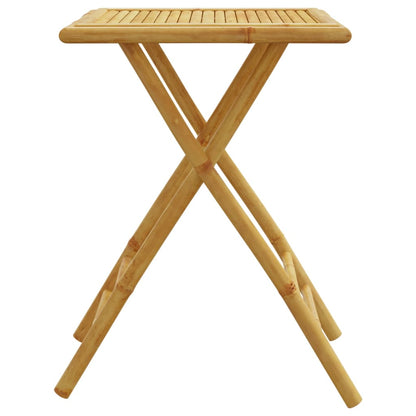 Folding Garden Table 55x55x75 cm in Bamboo