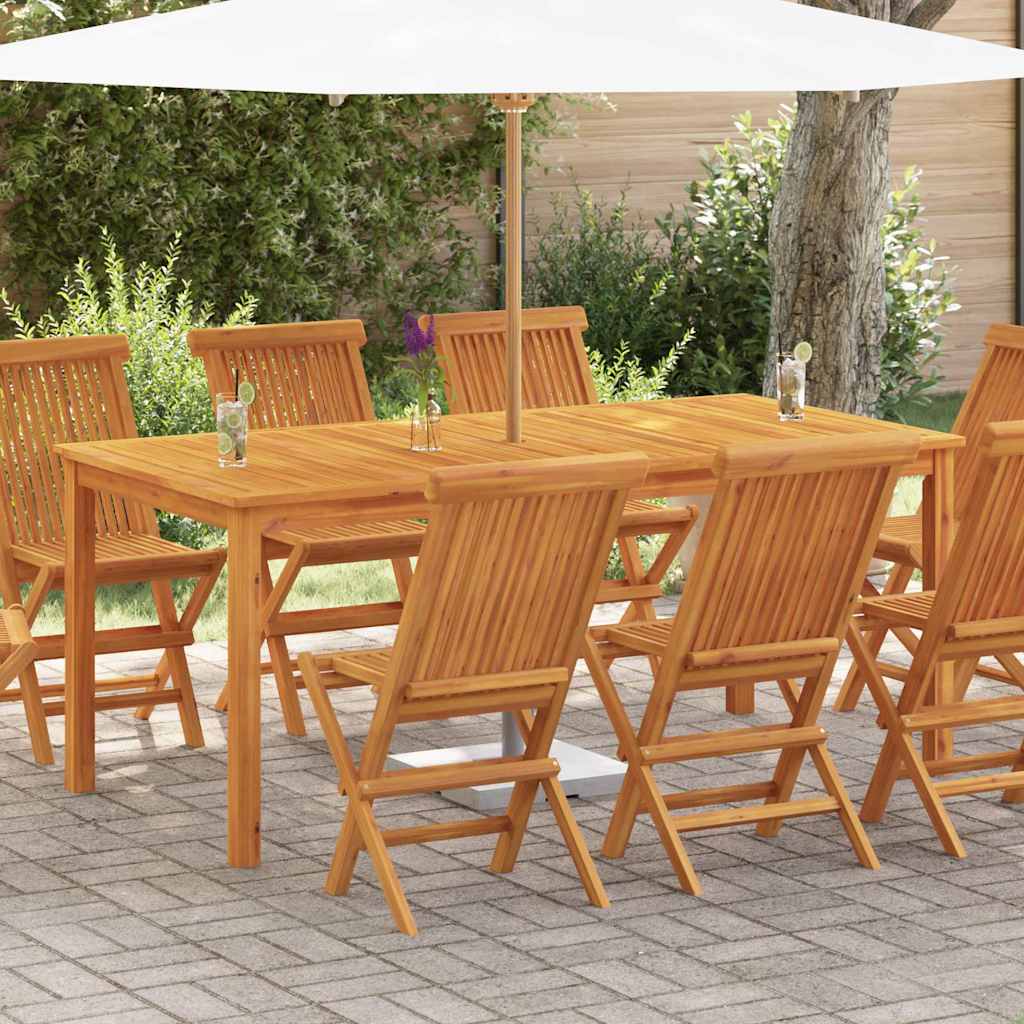 Tavolo da Pranzo da Giardino 180x90x75 cm Legno Massello Acacia