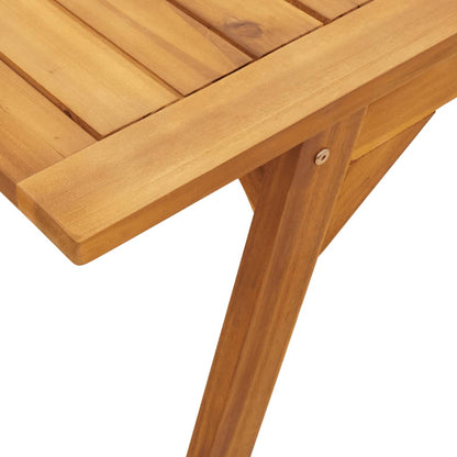 Tavolo da Pranzo da Giardino 110x56x75 cm Legno Massello Acacia