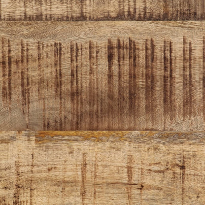 Tavolino da Salotto 80x50x40 cm Legno Massello di Mango Grezzo