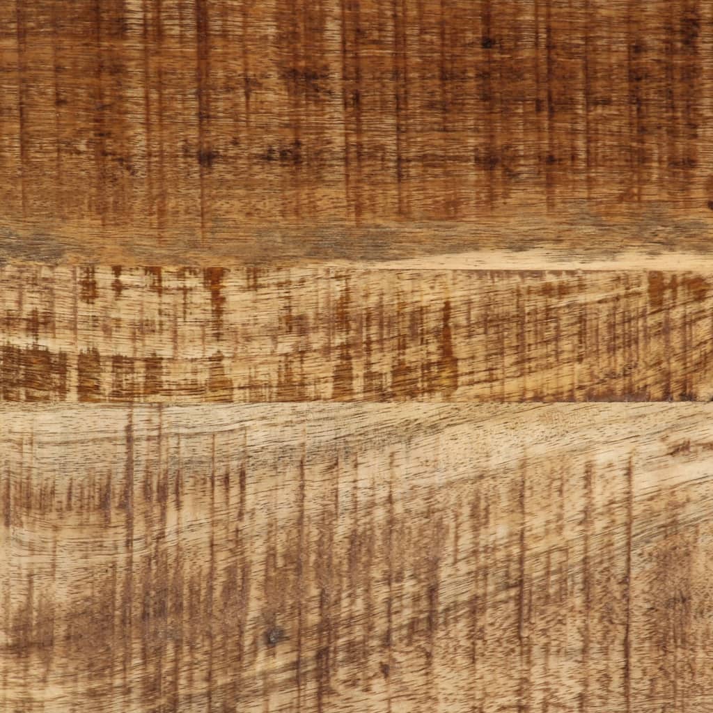 Tavolino da Salotto 45x45x35 cm Legno Massello di Mango Grezzo