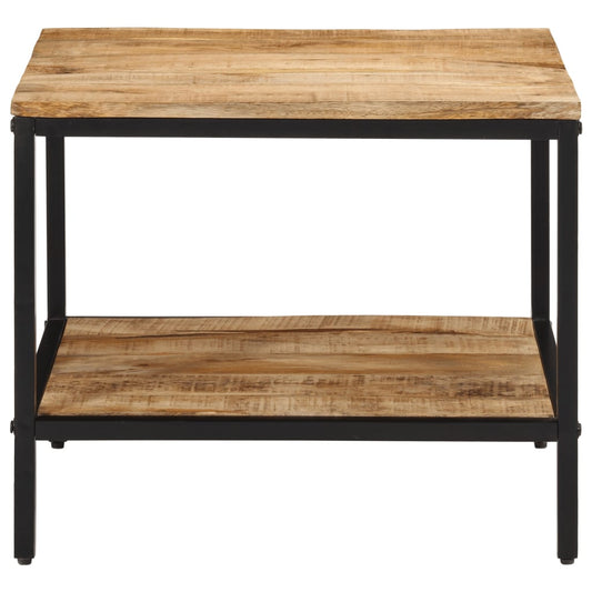 Tavolino da Salotto 55x55x45 cm Legno Massello di Mango Grezzo | homemem39