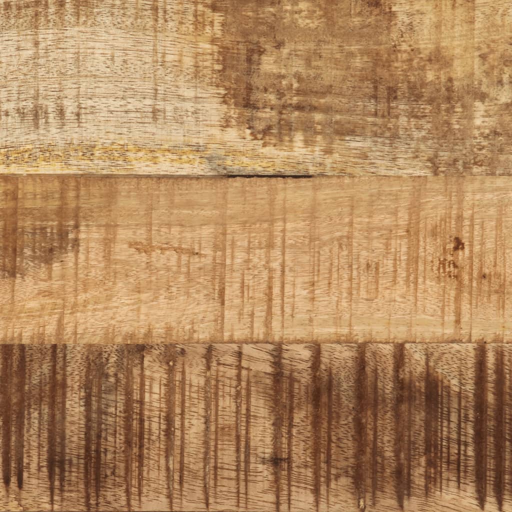 Tavolino 100x50x35 cm in Legno Massello di Mango Grezzo