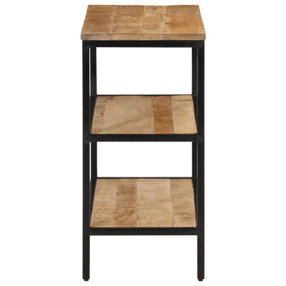 Tavolo Consolle 70x35x70 cm in Legno Massello di Mango Grezzo