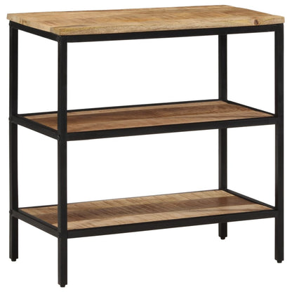 Tavolo Consolle 70x35x70 cm in Legno Massello di Mango Grezzo