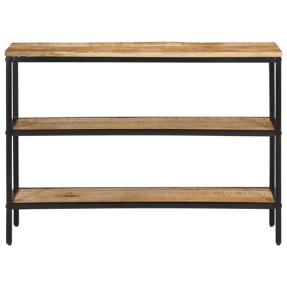 Tavolo Consolle 100x35x70 cm in Legno Massello di Mango Grezzo