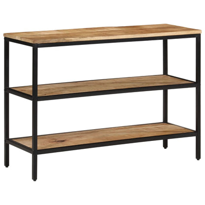 Tavolo Consolle 100x35x70 cm in Legno Massello di Mango Grezzo