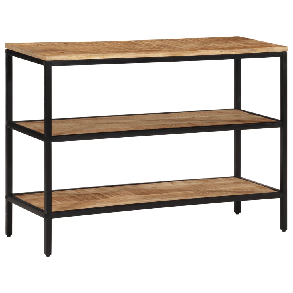 Tavolo Consolle 100x35x70 cm in Legno Massello di Mango Grezzo