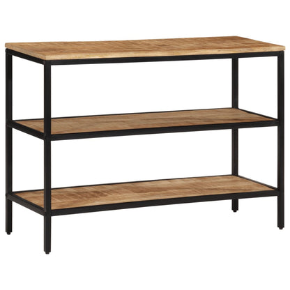 Tavolo Consolle 100x35x70 cm in Legno Massello di Mango Grezzo