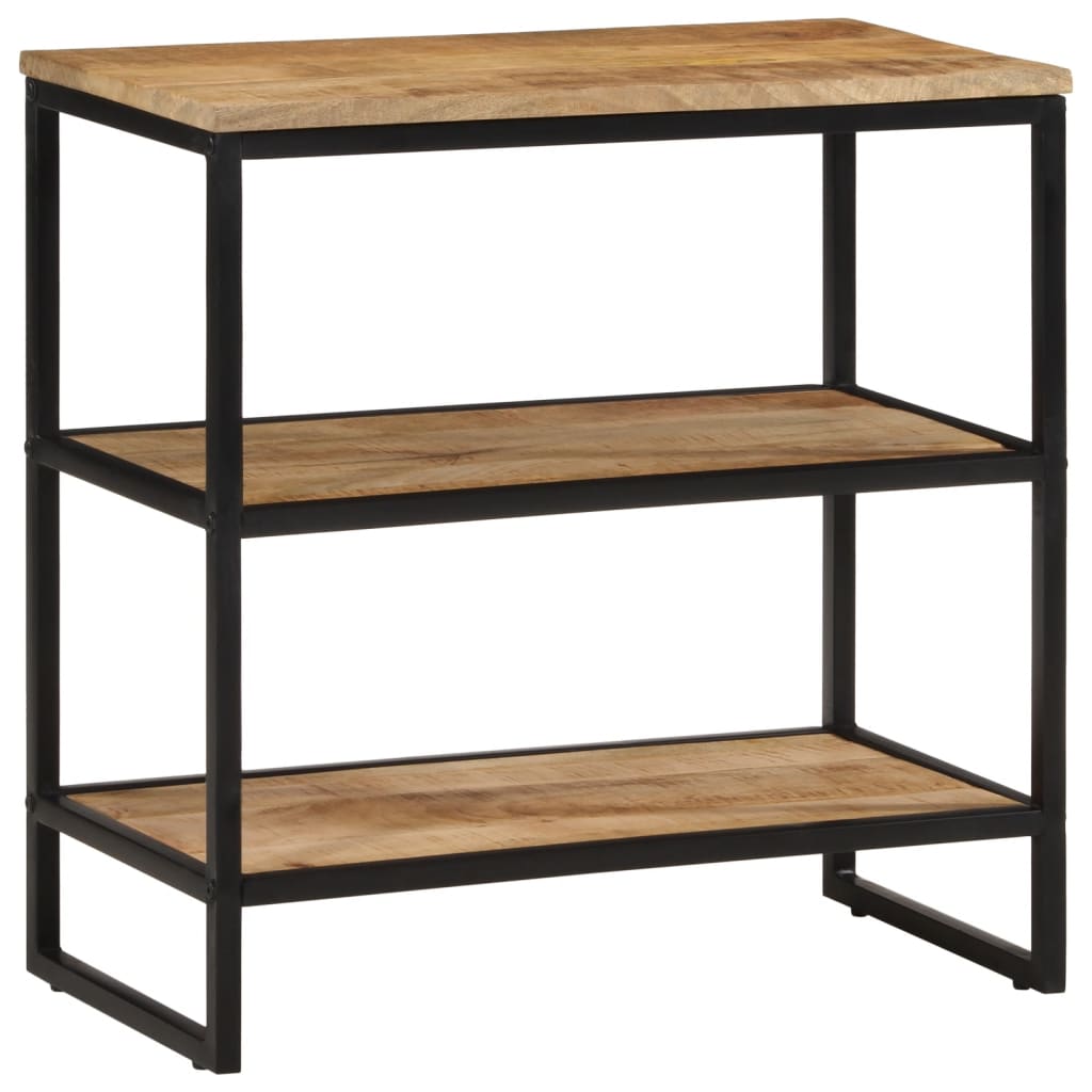 Tavolo Consolle 70x35x70 cm in Legno Massello di Mango Grezzo