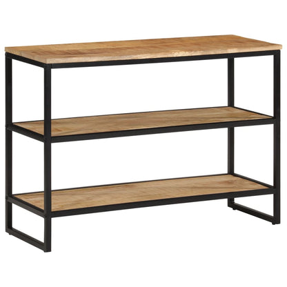 Tavolo Consolle 100x35x70 cm in Legno Massello di Mango Grezzo