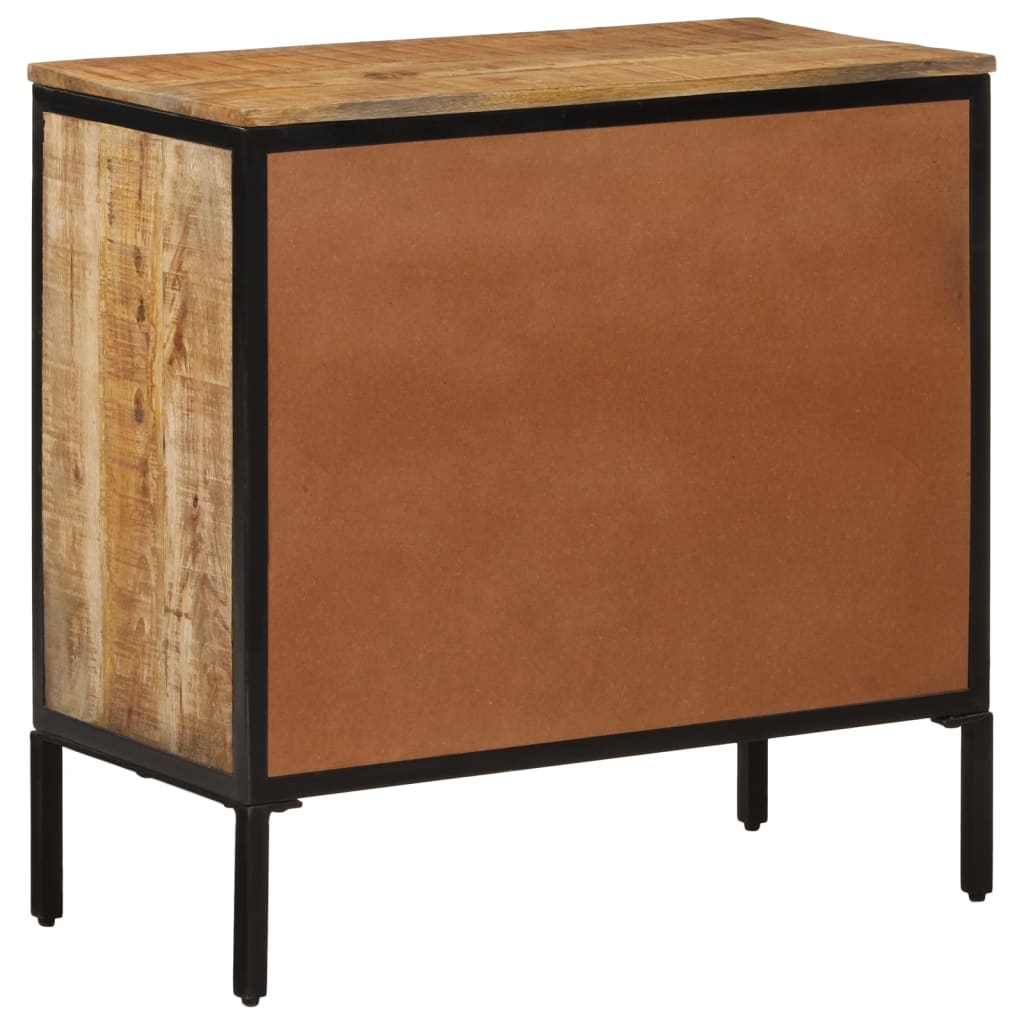 Credenza 70x35x70 cm in Legno Massello di Mango Grezzo