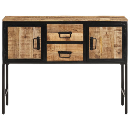 Credenza 100x35x75 cm in Legno Massello di Mango Grezzo