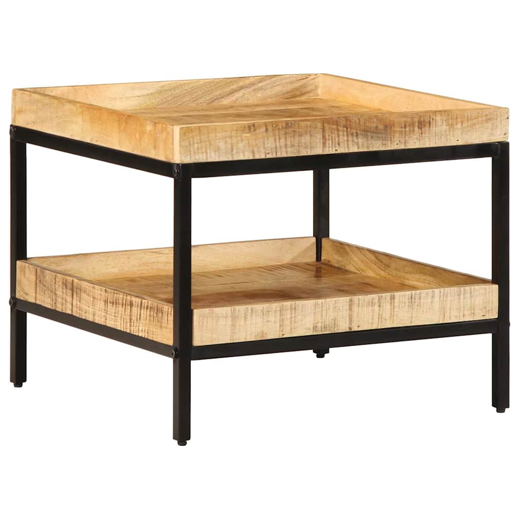 Tavolo laterale Marrone 55 x 55 x 45 cm Legno di mango massello