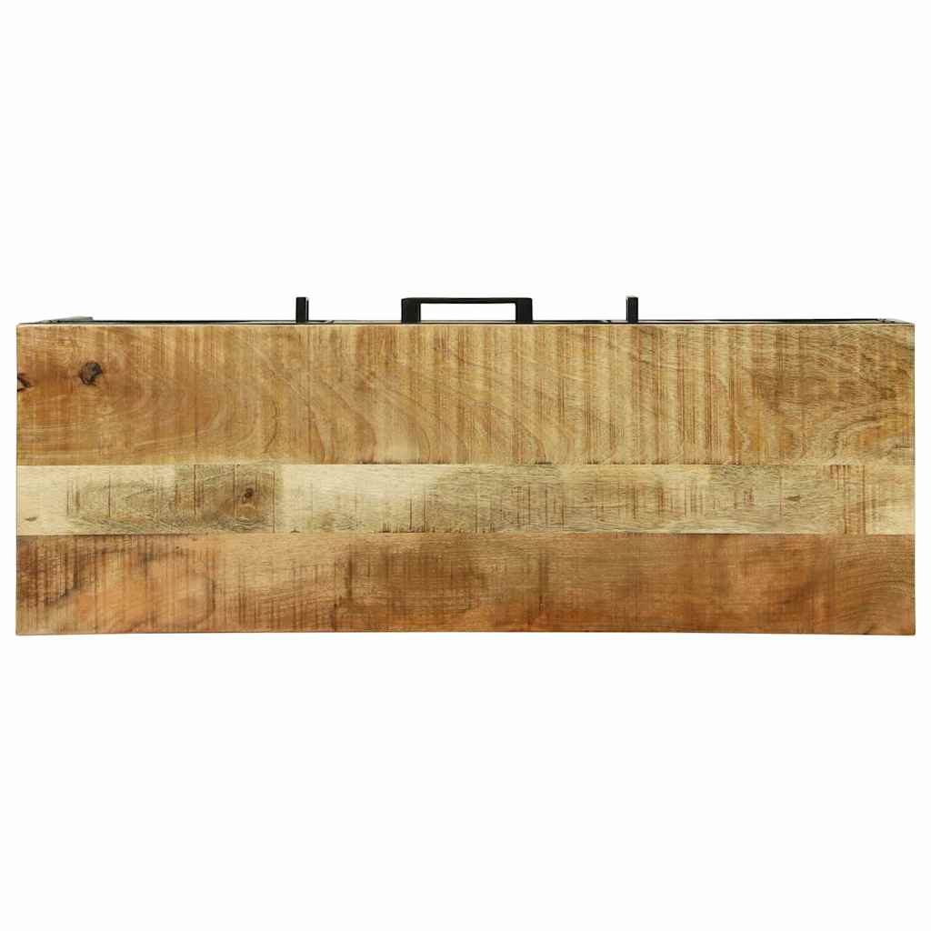 Tavolo consolle con cassetto con porta Marrone 100 x 35 x 70 cm