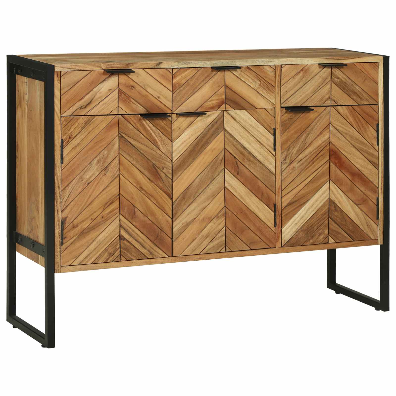 Credenza 100 x 30 x 75 cm Legno massello di acacia | homemem39