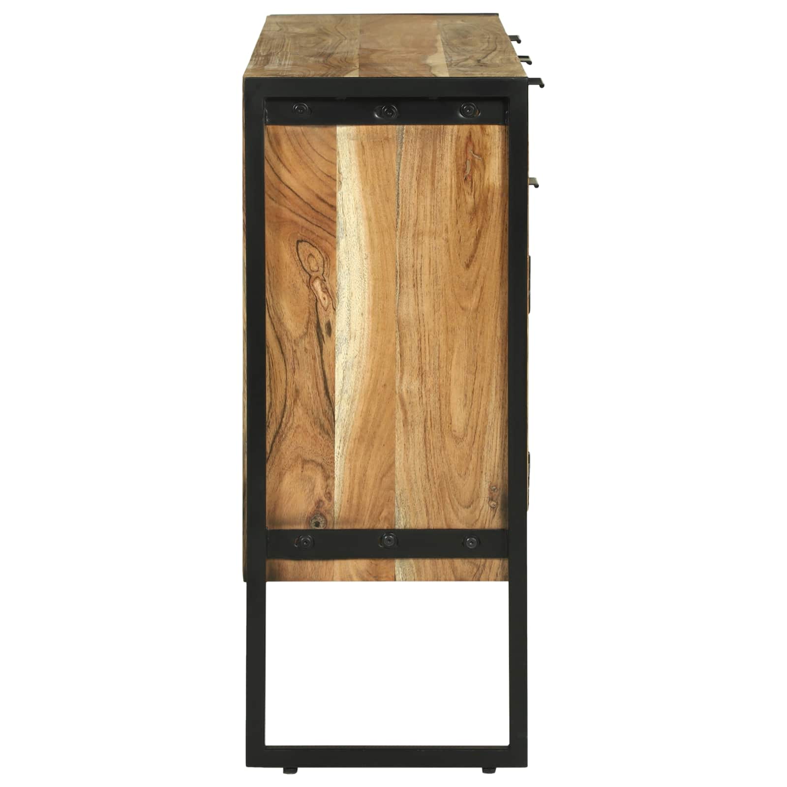 Credenza 100 x 30 x 75 cm Legno massello di acacia | homemem39
