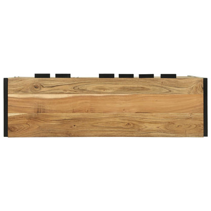 Credenza 100 x 30 x 75 cm Legno massello di acacia | homemem39