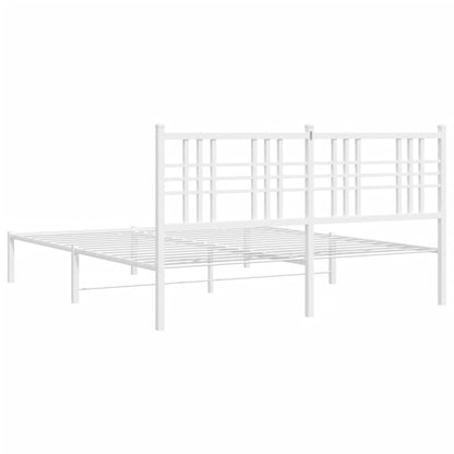 Giroletto con Testiera Metallo Bianco 150x200 cm | homemem39