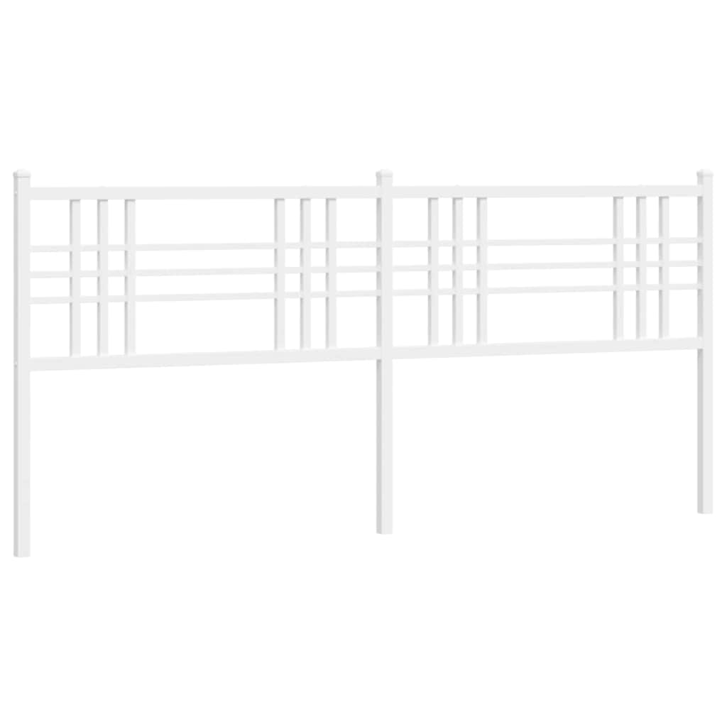 Testiera di Ricambio in Metallo Bianco 193 cm | homemem39