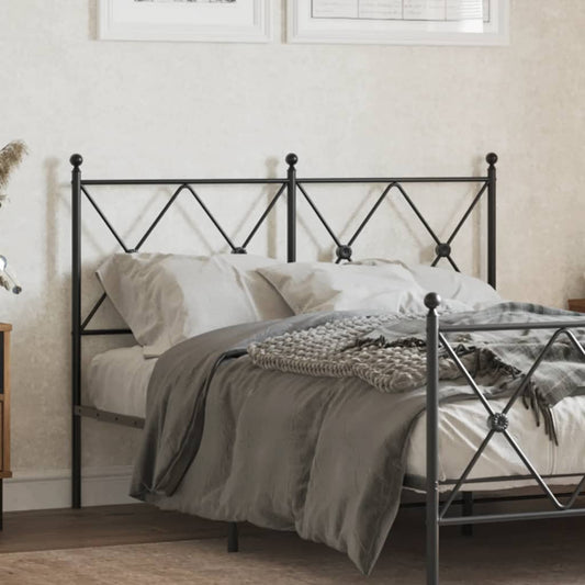 Testiera in Metallo Nero 120 cm