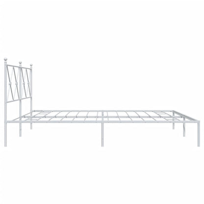 Giroletto con Testiera Metallo Bianco 183x213 cm | homemem39