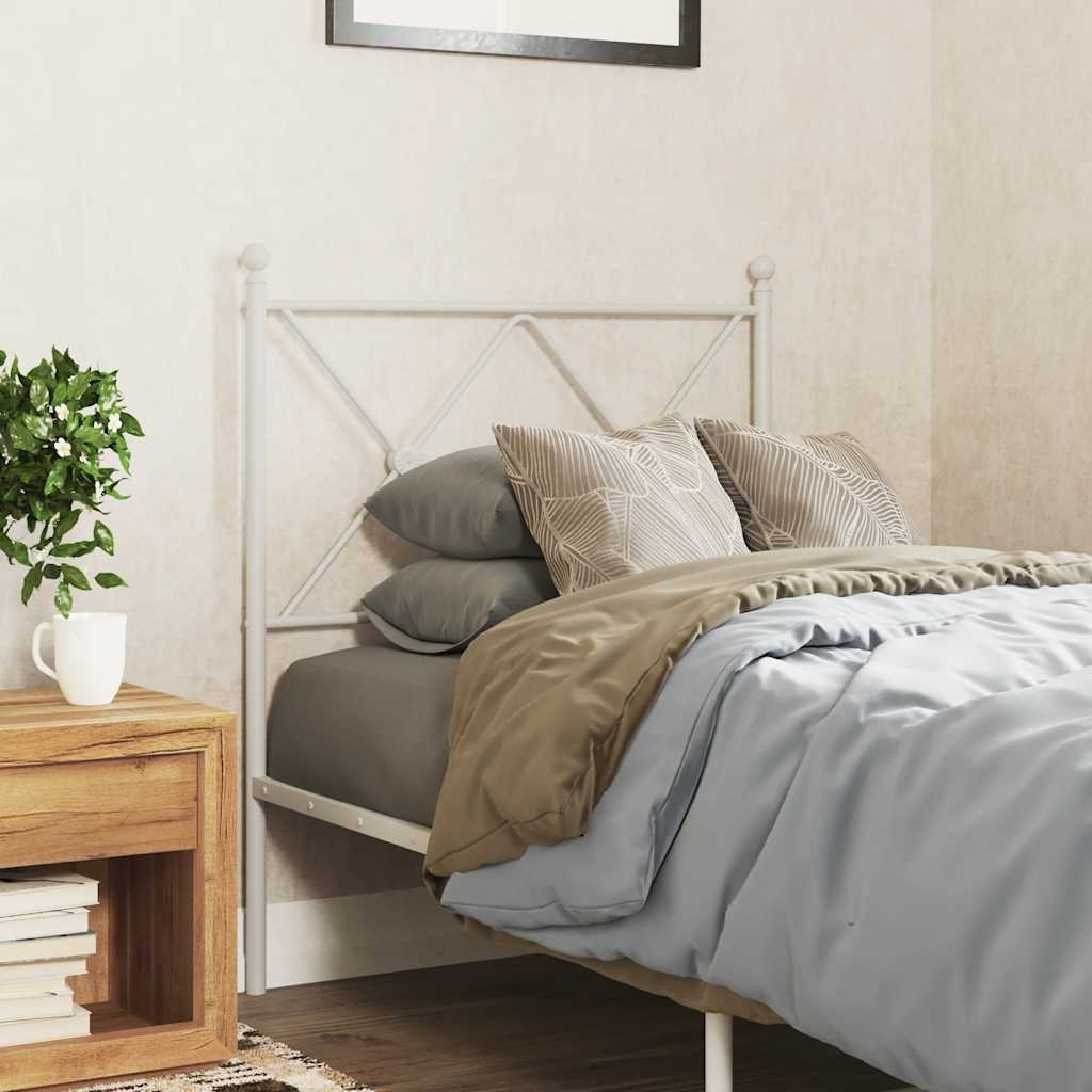 Testiera di Ricambio in Metallo Bianco 75 cm | homemem39
