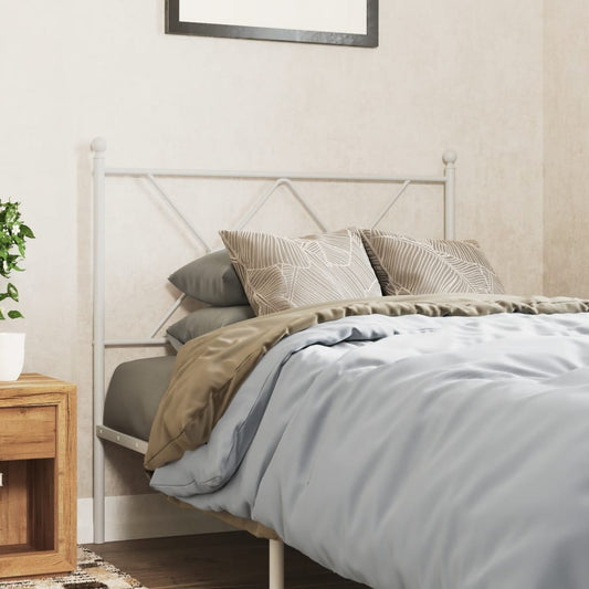 Testiera in Metallo Bianco 90 cm - homemem39