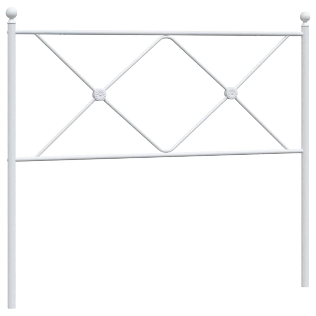 Testiera di Ricambio in Metallo Bianco 100 cm | homemem39