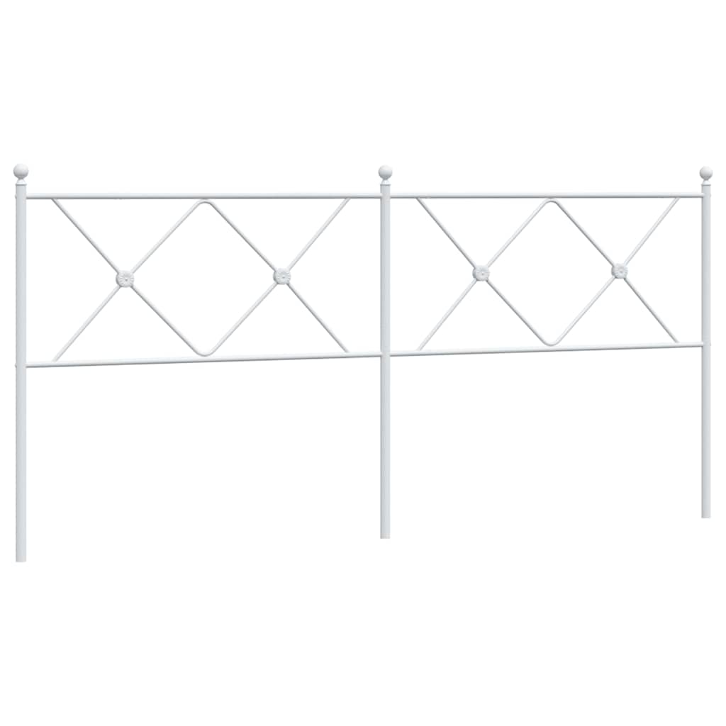 Testiera di Ricambio in Metallo Bianco 180 cm | homemem39