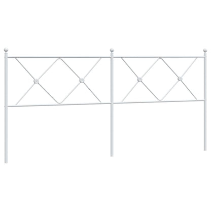 Testiera di Ricambio in Metallo Bianco 180 cm | homemem39