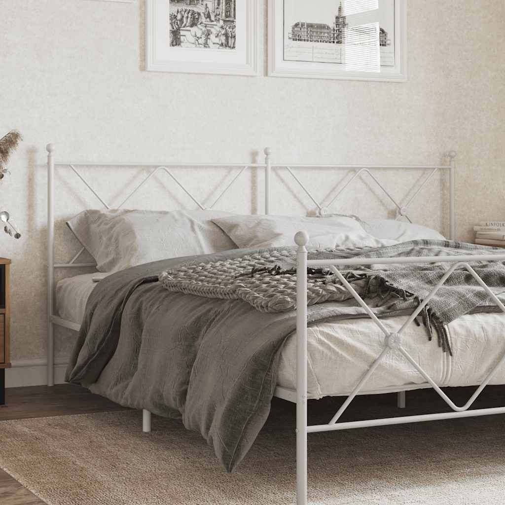Testiera di Ricambio in Metallo Bianco 180 cm | homemem39