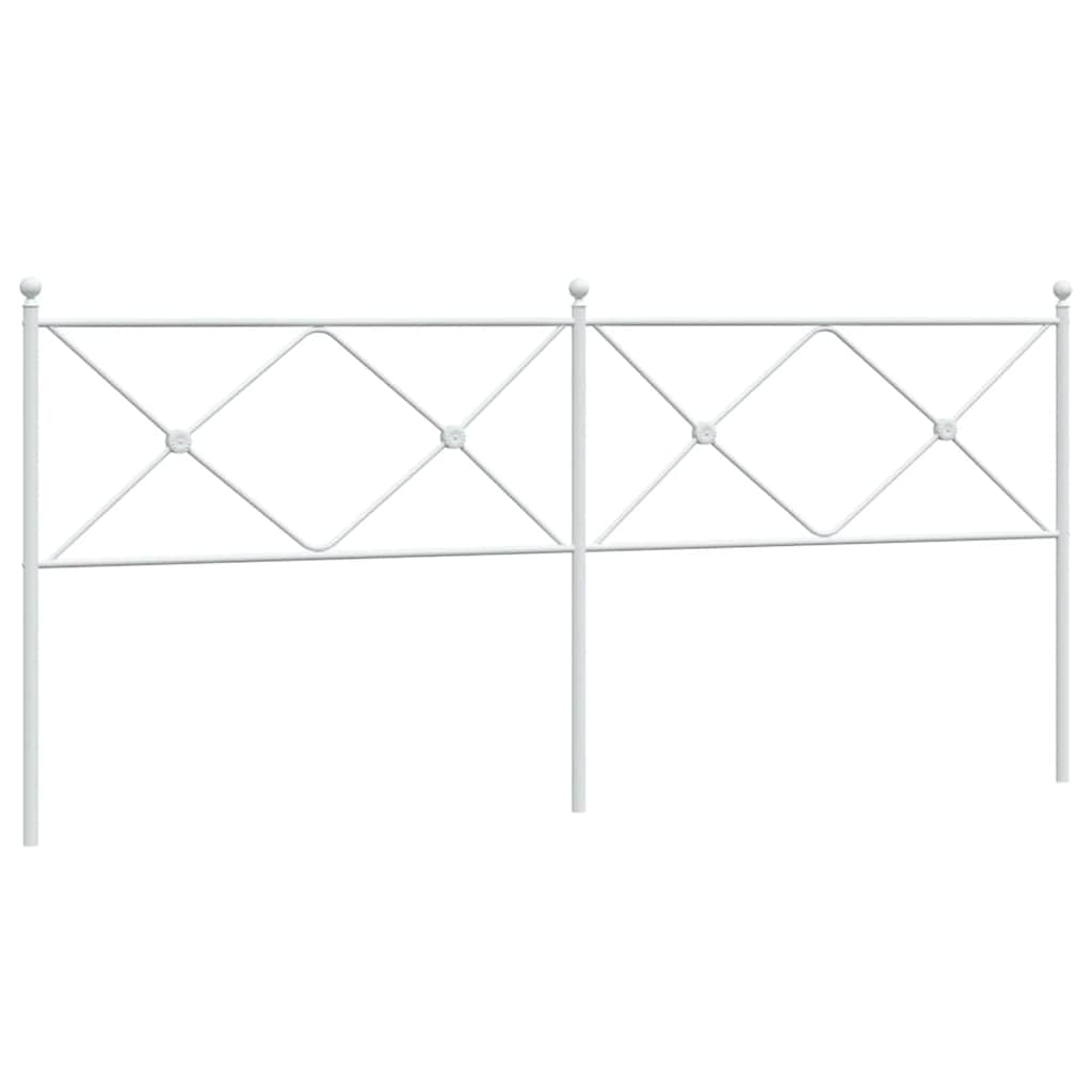Testiera di Ricambio in Metallo Bianco 200 cm | homemem39