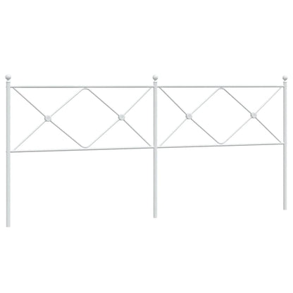 Testiera di Ricambio in Metallo Bianco 200 cm | homemem39