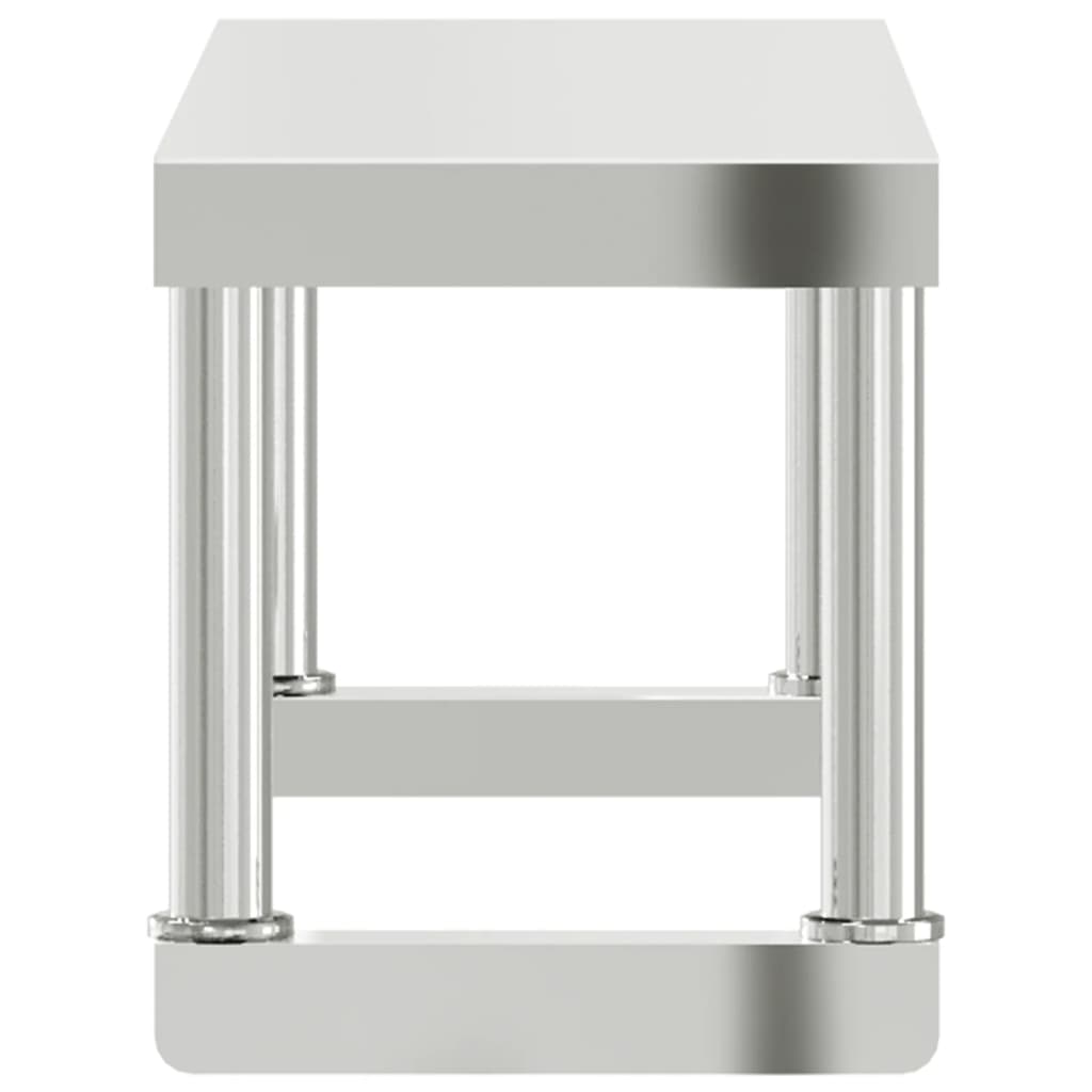 Ripiano per Tavolo da Lavoro 110x30x35 cm in Acciaio Inox