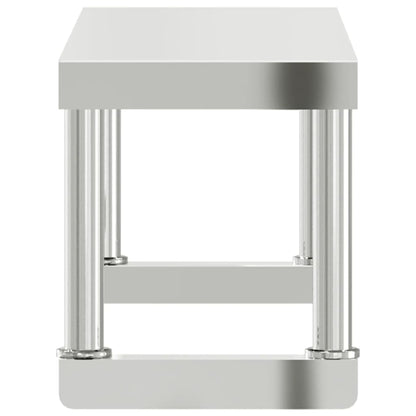 Ripiano per Tavolo da Lavoro 110x30x35 cm in Acciaio Inox